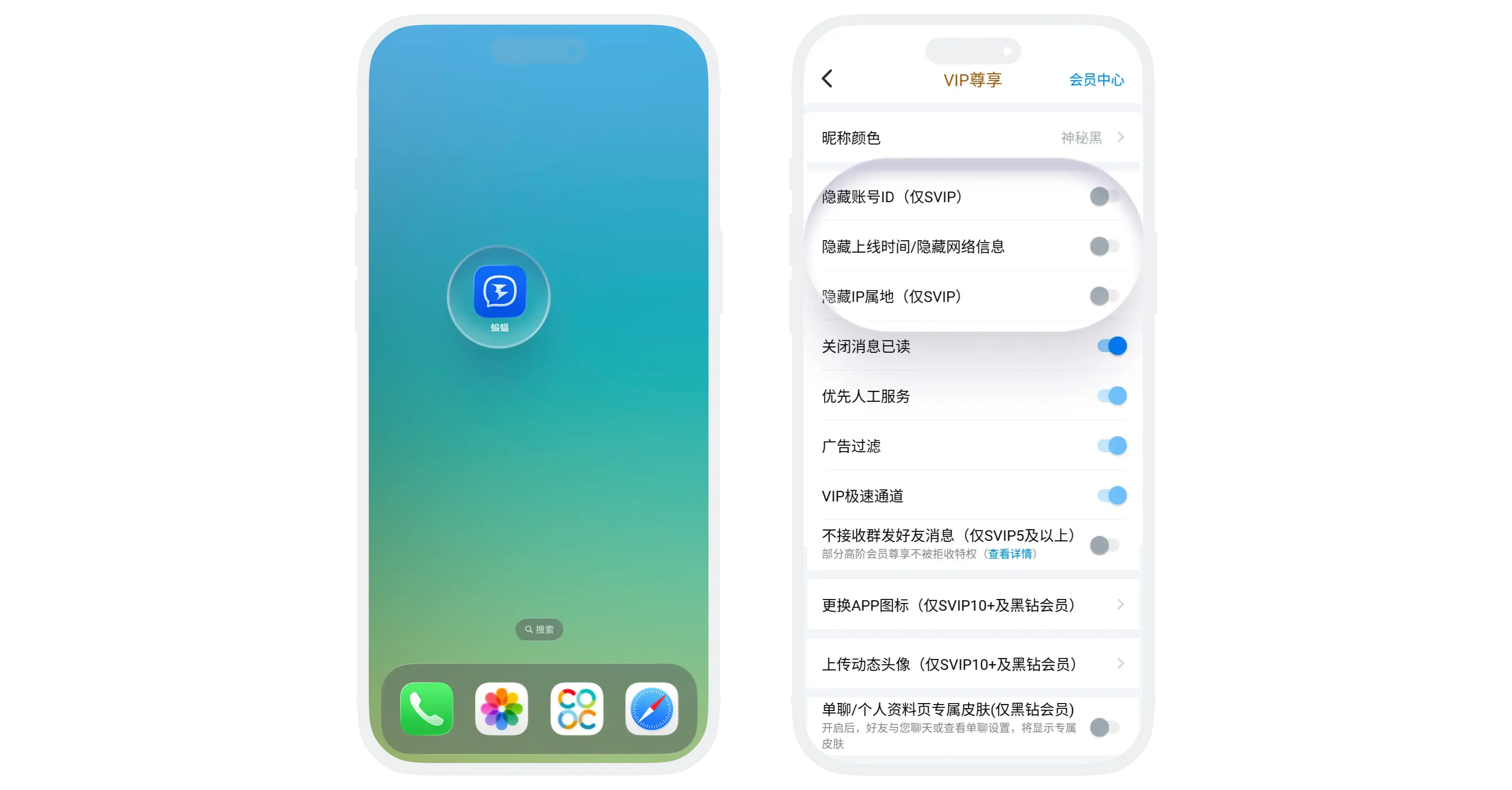隐藏账号ID/上线时间/IP等信息